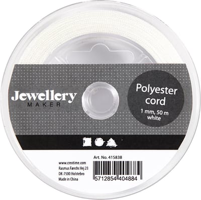 Creativ Company - Polyester Cord White 50m