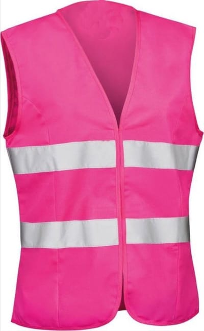 *** Reflecterend Roze Hesje Maat M Veilig Onderweg - Veiligheidsvestje - Zichtbaarheid en Bescherming in het Verkeer en bij Wegenbouw - Vakantie veiligheidsvest - Veiligheid van Heble® ***