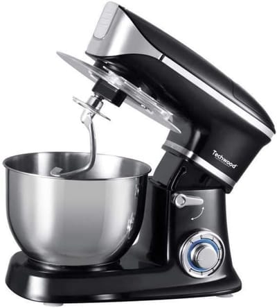 Keukenmachine - Kneedmachine mixer - Bakken en mengen - Planetaire mengbeweging - 6.5 Liter kom - Zwart