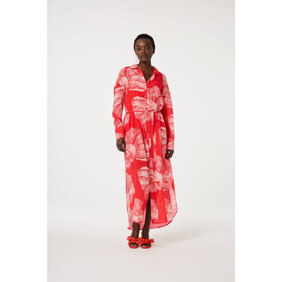 Fabienne Chapot Denis Dress Warm White/tropical Maat: 34 | Maxi Jurken Outlet | Dames | Wit