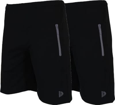 2-Pack Donnay Joggingshort (Nick) - Sportshort - Heren - Black (010) - maat 3XL