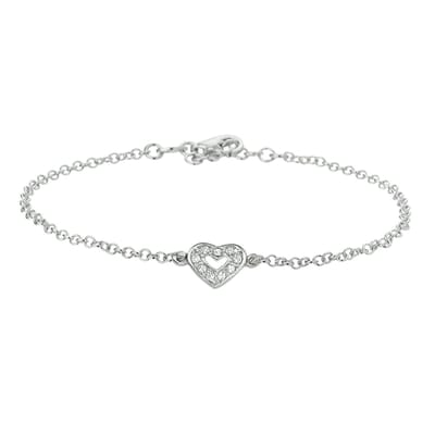 Montebello Armband Scarlet - 925 Zilver Gerhod. - Hartje - 13-15cm