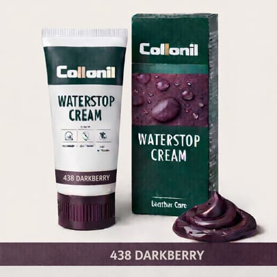 OP=OP: 3x Collonil Waterstop Cream 438 Darkberry – Leer Schoencrème – Verzorgt & Waterafstotend – Voordeelset