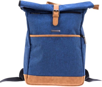 DAVIDT'S Mood & Moov Rugzak Marineblauw – Compact, Stijlvol en Praktisch - Blauwe Rugtas voor Laptop werk
