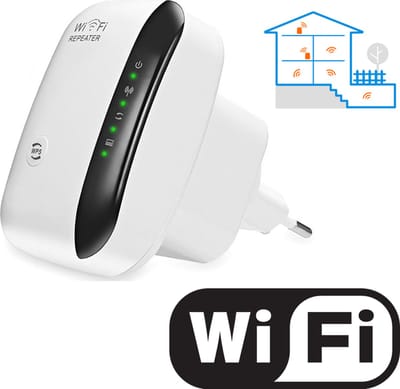 Living Needs - Wifi versterker stopcontact - 300Mbps - Gemakkelijk installeren met Plug & Play - Wit