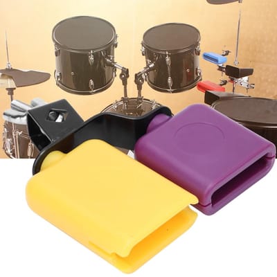 CB30 Geel en Paars Vierkant Houten Vis Koebel Hoge en Lage Toon Vee Slaginstrument black