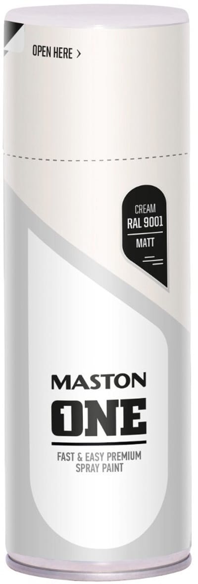 Maston ONE - Spuitverf - mat - Crème (RAL 9001) - 400 ml - spuitbus verf