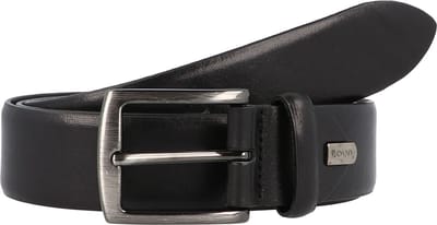 LLOYD Leren Riem Belt W90 Black Zwart