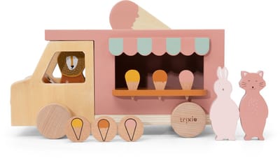 Trixie Houten Ijskar â€“ 3j+ â€“ Met muntslot & Mr. Lion â€“ FSC hout - Leuk als verjaardagscadeau