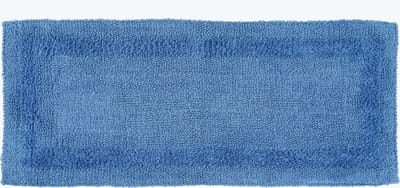 Homescapes badloper blauw 40x100 cm gemaakt van 100% katoen