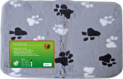 Boon Vetbed Gebiesd Met Poot Grijs 75x100 cm