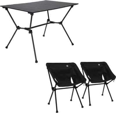 Travellife Finn Campingset - Roll-up tafelblad - Zeer compact mee te nemen - Inclusief draagtassen