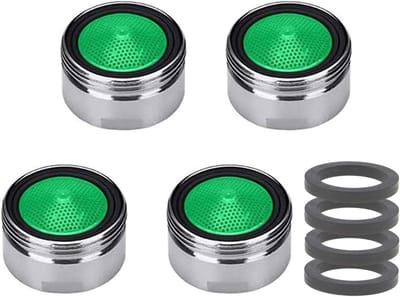 x 4 stuks beluchter kraan filter kranen gootsteen, beluchter mondstuk met ABS-filter, voor kranen in keuken en badkamer, buitendraad (M20)