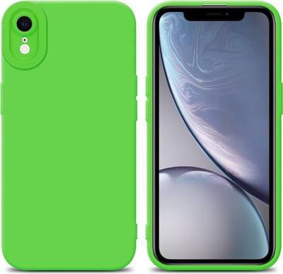 Cadorabo Hoesje geschikt voor Apple iPhone XR in FLUID GROEN - Beschermhoes gemaakt van flexibel TPU silicone Cover Fluid Case