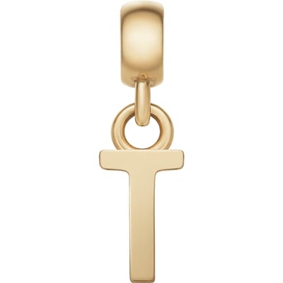 DANIEL WELLINGTON LETTER CHARM DW00400503 GOLD-PLATED LETTER T BEDEL 1 STUK