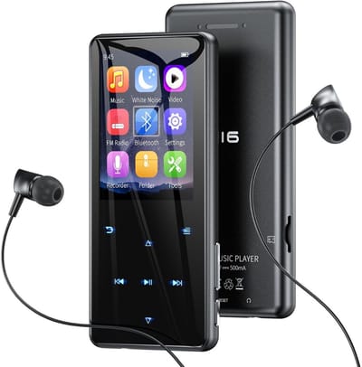 MRKK® MP3 Speler Bluetooth - FM-Radio - Zwart