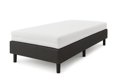 Nessa® - 70x190 - Boxspring Furkan - Antraciet - Inclusief Matras
