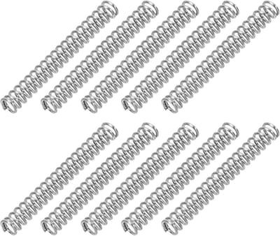 Compressieve veren 0,3 mm draad, 2 mm OD, 15 mm L - 10 stuks roestvrij staal voor huis en werk