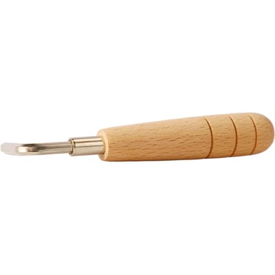 Clé de guitare portable Clé à manche en bois pour l'ajustement de la hauteur du chevalet de guitare et de la position des sillets beige