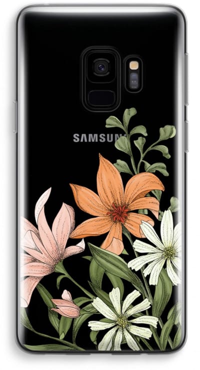 Case Company® - Hoesje geschikt voor Samsung Galaxy S9 hoesje - Floral bouquet - Soft Cover Telefoonhoesje - Bescherming aan alle Kanten en Schermrand