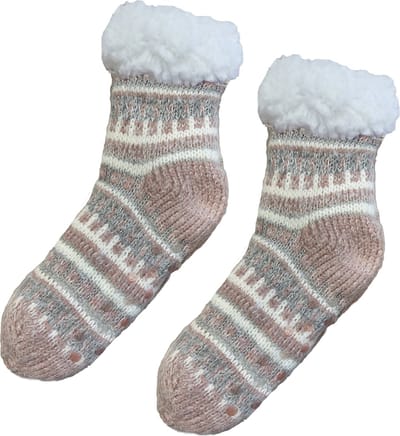 Sorprese Huissokken - Homesocks - Maat 36-40 - Roze - Anti-Slip - Fluffy - Sokken - Variant 2 - Cadeau