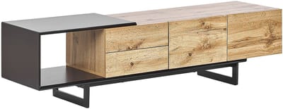 FIORA - TV-meubel - Lichte houtkleur - MDF
