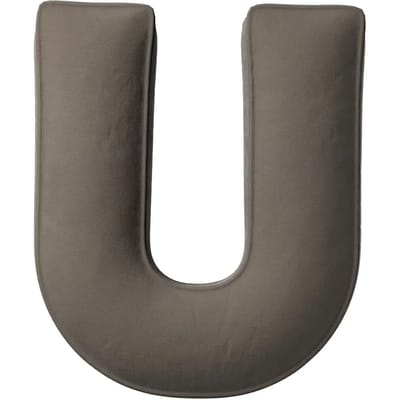 Kussen letter u Yellow Tipi Posh Velvet