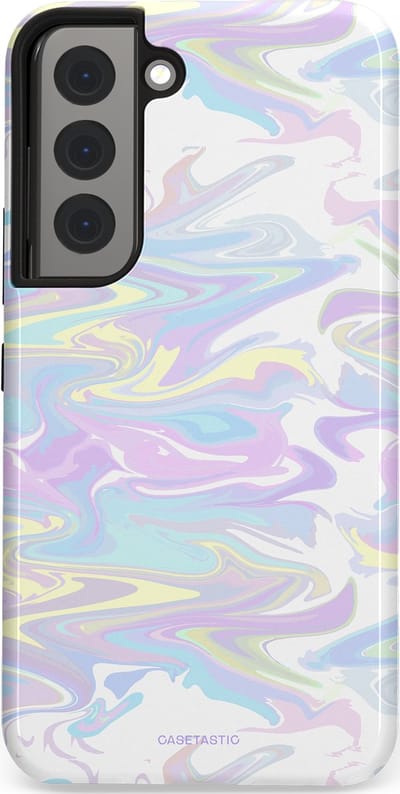 Casetastic Hoesje Geschikt voor Samsung S22 - Stijlvolle Beschermende Duo-layer Case - IJsdans van kleur