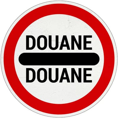 Douane bord - F10 | Sign Again materiaal | 10 cm