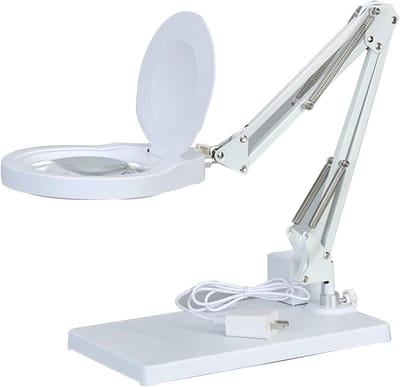 Vergrootglas met Licht - Vergrootlamp Bureau - Gedetailleerd Werk - 10x HD Vergroting - 5 Inch Lens - Zwart
