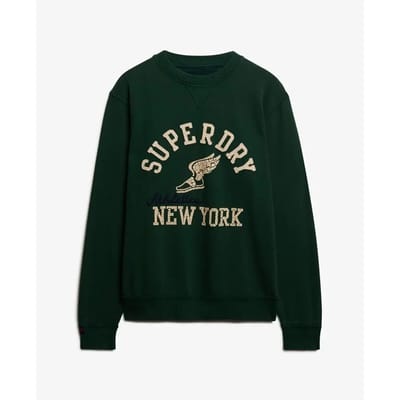 Superdry Vintage Athletic Crew Sweatshirt Groen S Man