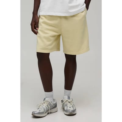 Essential Gewassen Baggy Short | Yellow | Size XS