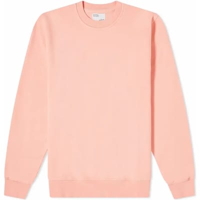 Sweatshirt ronde hals Colorful Standard Classic Organic bright coral