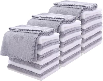 30 Stuks Microvezel Gezichtshanddoekjes - Zachte Make-up Remover Doeken voor Huidverzorging