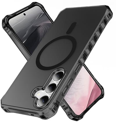 Coverup Hoesje - Geschikt voor Samsung Galaxy S26 Hoesje - Coverup ShockProof TPU Back Cover - MagSafe Compatible - Zwart