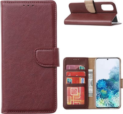 Cityhoesje-Bookcase incl. Pasjeshouder geschikt voor Samsung Galaxy S20