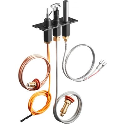 VEVOR aardgaswaakvlambrander, OE 485-510A, 4021-736, 2103-010 gasontstekingsset voor open haarden, vervanging voor aardgasontsteking, compatibel met Quadra-Fire, Heat & Glo, Heatilator-modellen, zwart