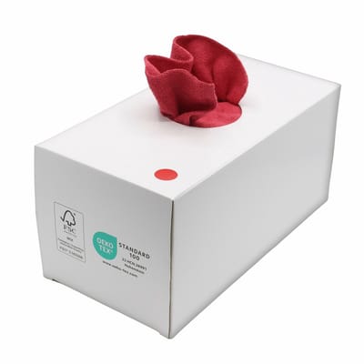 Microvezeldoeken Dispenserbox ChiaMo.nl Rood 38 x 38 cm (50 stuks)