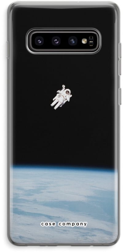 Case Company® - Hoesje geschikt voor Samsung Galaxy S10 Plus hoesje - Alone in Space - Soft Cover Telefoonhoesje - Bescherming aan alle Kanten en Schermrand