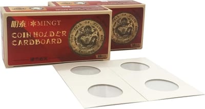 100x Cardboard Munt Hoesjes 2x2 - Bescherming en Opslag voor Muntenverzameling