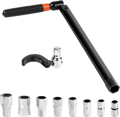 10 x Universele Moersleutel voor Kraan, Installatietools voor Keuken en Badkamer, Set met 8-17 mm Pijpverbindingen