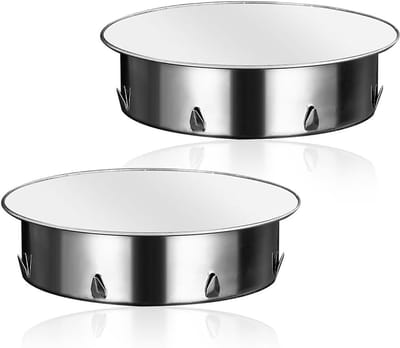 Chimney opening lid 150 mm, 2 stuks roestvrijstalen schoorsteenkap, pijpafdekking voor standaard kachelpijpen Ø 150, flue cover en blind plug accessoires