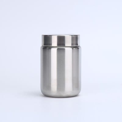 Nieuwe 304 roestvrijstalen vacuümbeker voor buiten, draagbare vacuüm-smudgingbeker, dubbellaags huishoudelijke mini-theekopje 200ml gray
