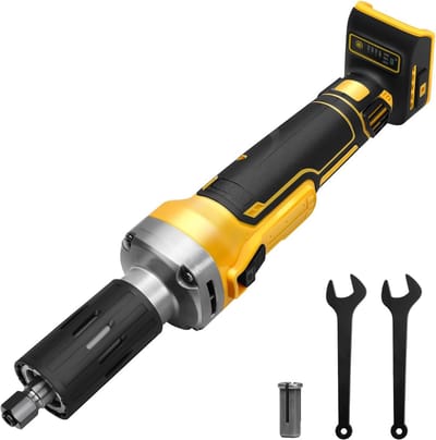 Accu rechte slijper met borstelloze motor en variabele snelheden - 6 mm boorhouder, zonder accu