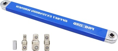 Multifunctionele koolstofstaal verlengsleutel reparatieset - handgereedschap voor moeilijk bereikbare plaatsen - autoreparatie gereedschap voor thuis - blauw