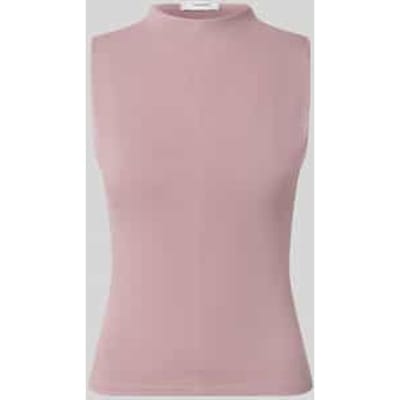 Slim fit top van katoenmix model 'Belisa'