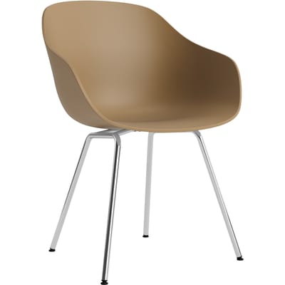 HAY About a Chair AAC 226 - Standaard glijders kunststof - Verchroomd staal - clay 2.0