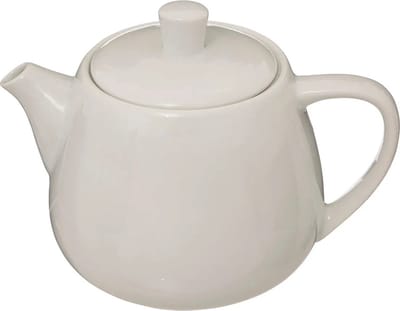 Secret de Gourmet Theepot Cameron - 1000 ml - keramiek - wit - deksel/handvat - theekan