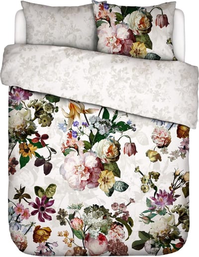 Essenza Fleur Dekbedovertrek Wit - Tweepersoons – 200x200/220 cm