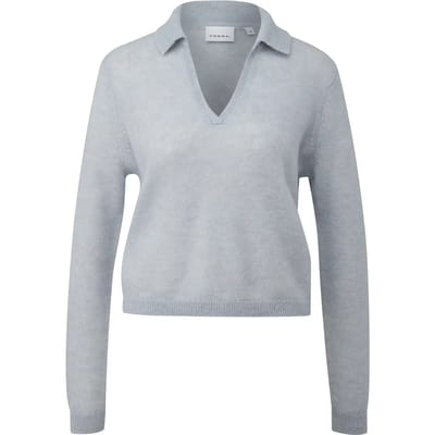 Lichte alpaca-mix poloshirt voor dames COMMA